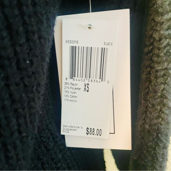 For the Republic Black Oversized Turtleneck Sweater XS NWT NEW! - Picture 9 of 9